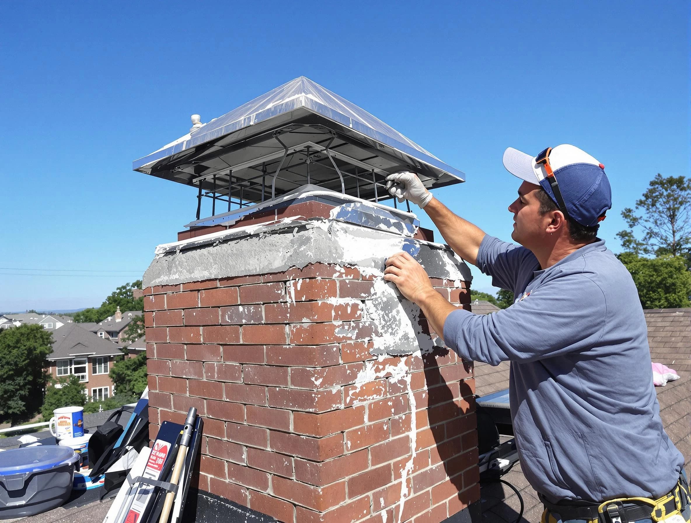 Chimney Crown Services service in Bellevue, PA